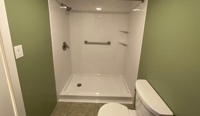 Newly renovated bathroom