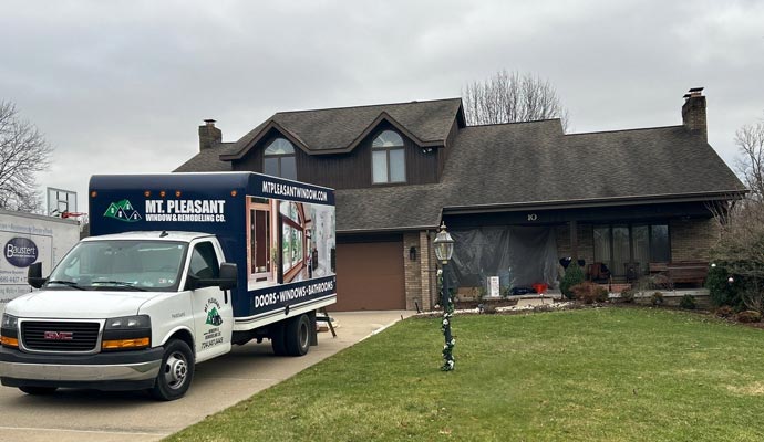 Mt. Pleasant Window and Remodeling Company service vehicle