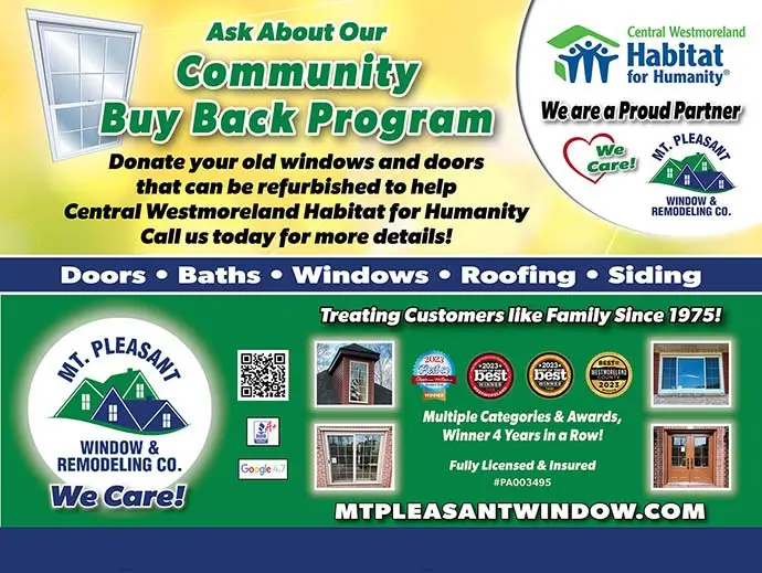 MT Pleasant Window Remodeling with Latrobe Bulletin