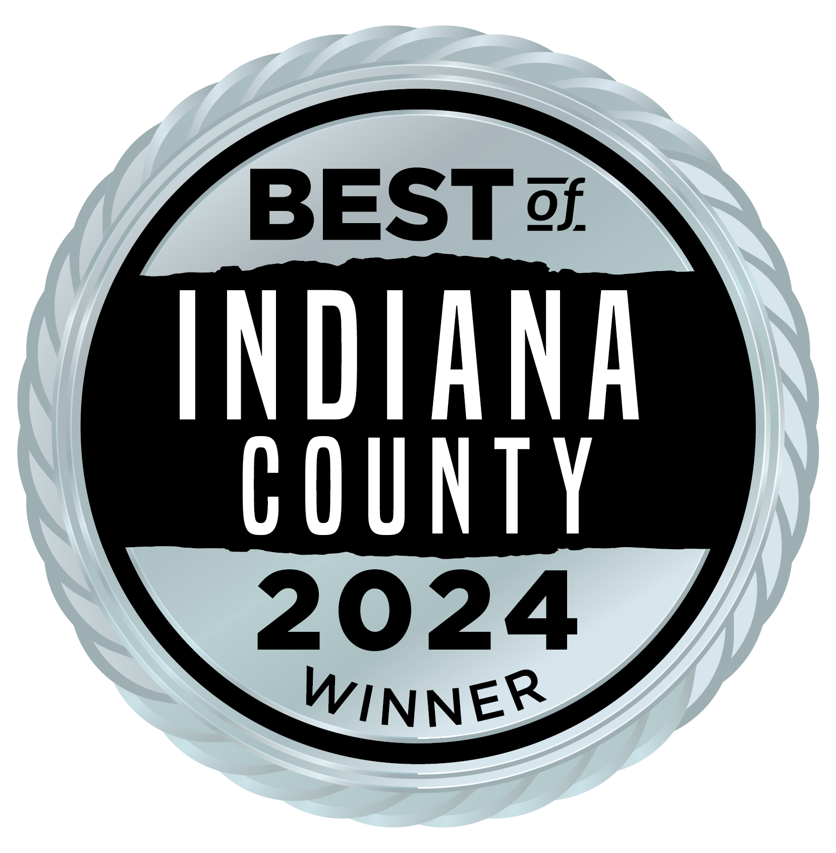 2024 Indiana County Badge Silver